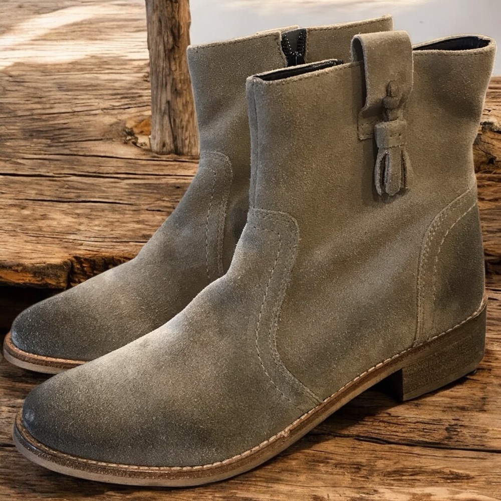 NWT | Crevo Linley Suede‎ Taupe Boots - 6.5
